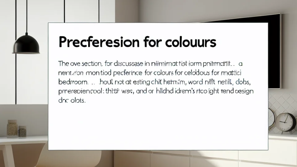 Which Colors Should Be Preferred for a Minimal Bedroom?